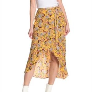 Sanctuary The Artist Wrap Midi Hi-Low Skirt